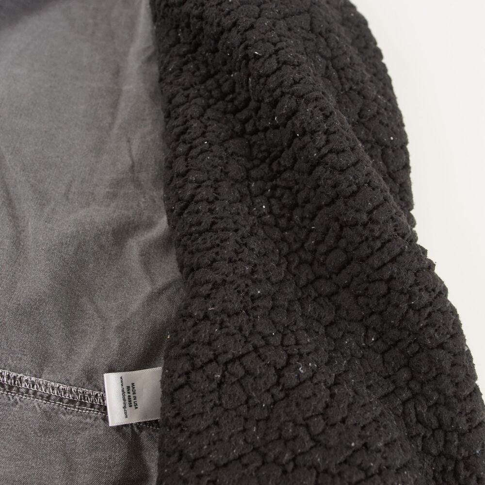NSF Washed Gray Oversized Utility Vest Sherpa Lined Womens Sz M - Picture 7 of 8